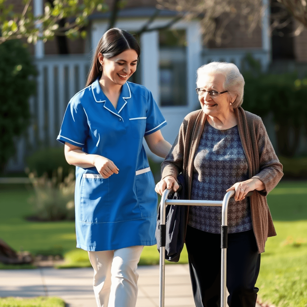 Carer preparing support for a service user